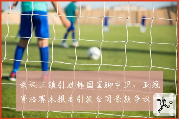 武汉三镇引进韩国国脚中卫,亚冠资格赛未报名引发合同条款争议