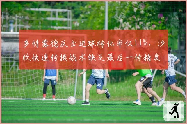 多特蒙德反击进球转化率仅11%，沙欣快速转换战术缺乏最后一传精度？